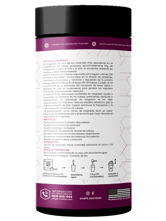 Citrato de Magnesio en polvo