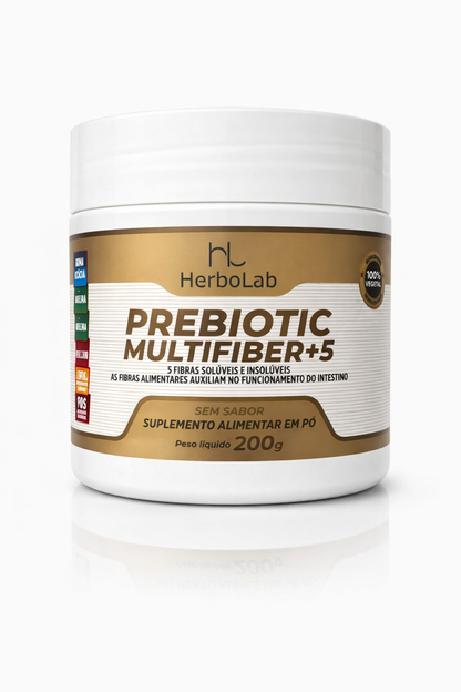 Prebiotic Multifiber+5 — Suplemento Prebiótico con 5 Fibras (200 g)