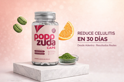 Popozuda Caps - Suplemento Natural para Reducción de Celulitis y Firmeza de la Piel