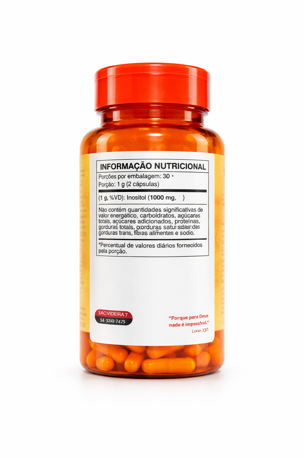 Inositol en Cápsulas -  Regula tus Hormonas  Naturalmente (60 cápsulas)