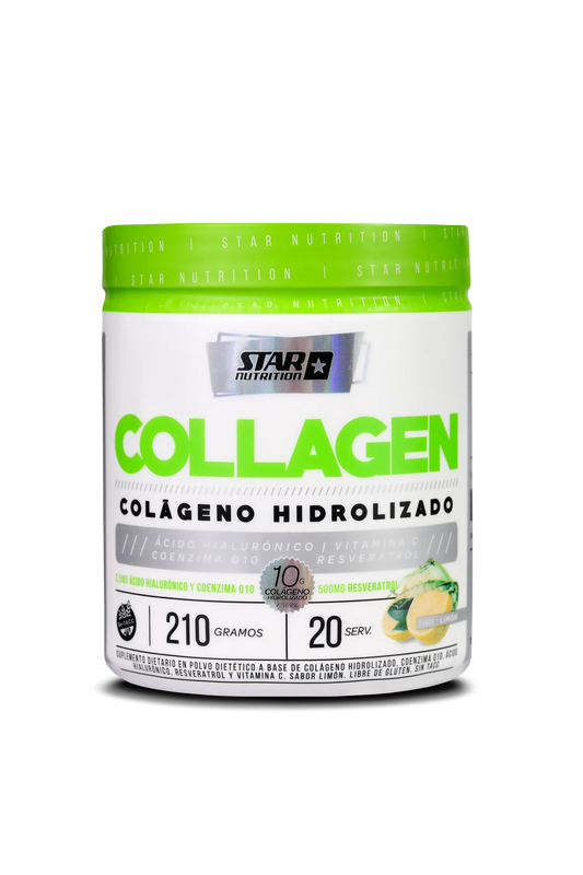Colágeno hidrolizado con ácido hialurónico, coenzima Q10 y vitamina C