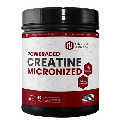 Creatina micronizada en polvo