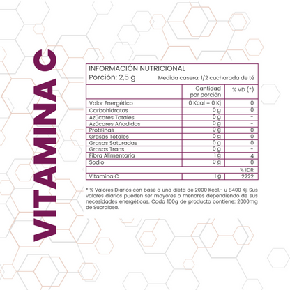 Vitamina C en polvo
