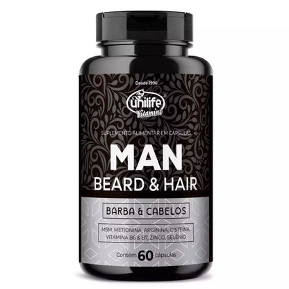 MAN BEARD & HAIR – Cápsulas para Barba y Cabello