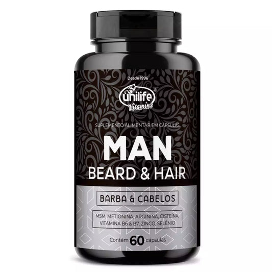 MAN BEARD & HAIR – Cápsulas para Barba y Cabello