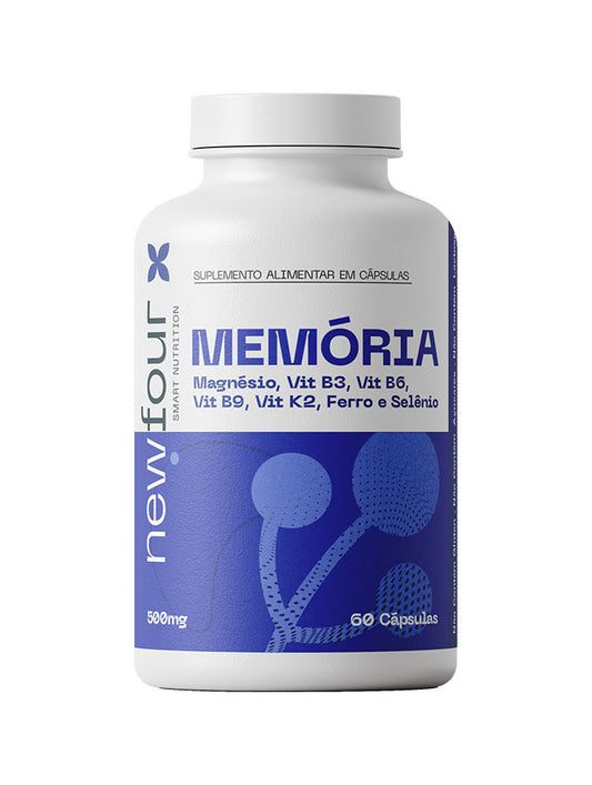 Memoria New Four – Cápsulas para enfoque, energía mental y concentración
